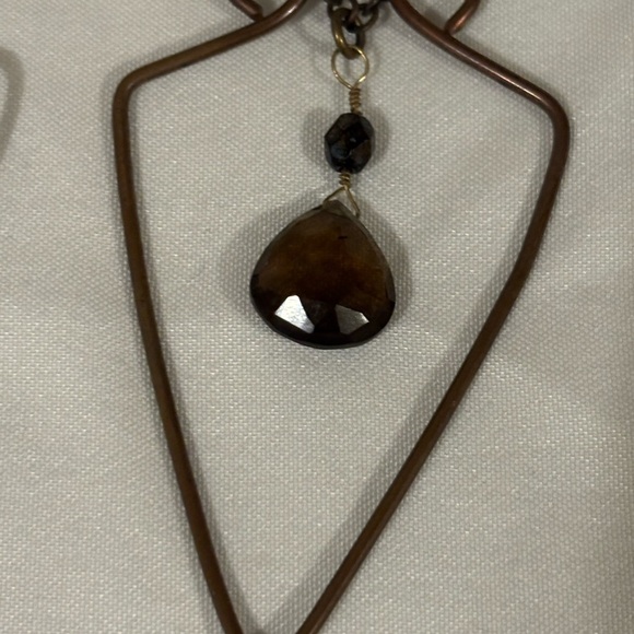 Elegant smoky topaz  Teardrop Earrings - Picture 3 of 5